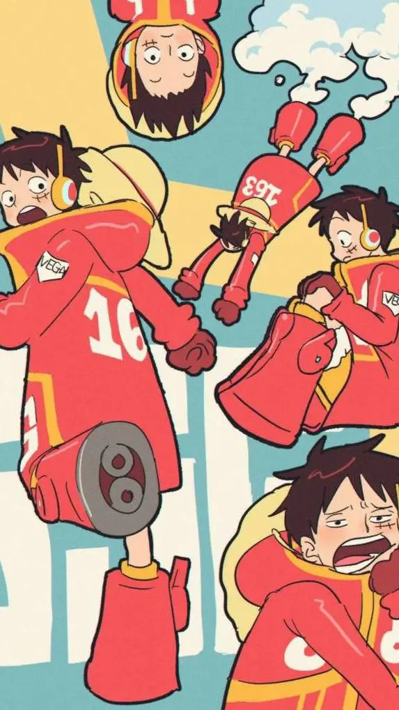 ai character: luffy background
