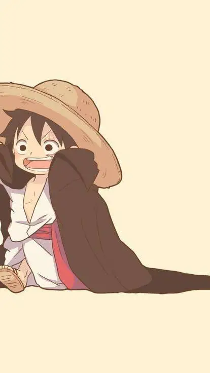 ai character: kid luffy background