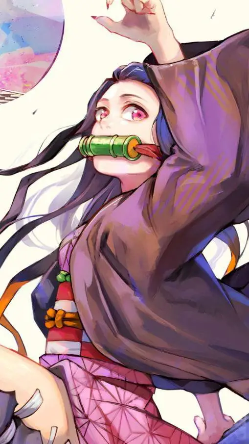 ai character: Nezuko's birthday  background