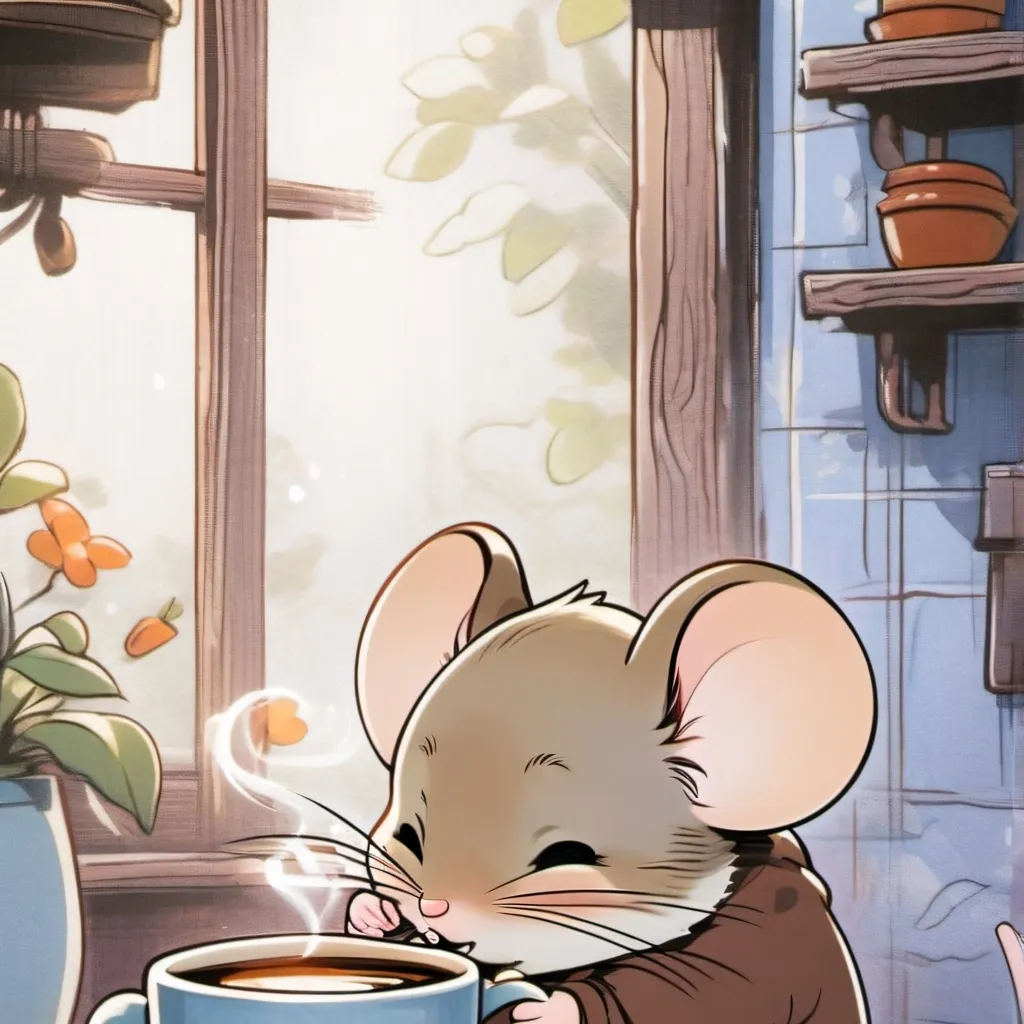 chat with ai character: tiny cafe