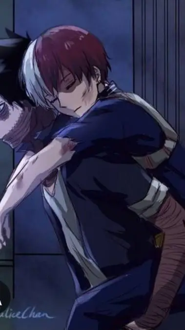 ai character: Dabi and shoto  background