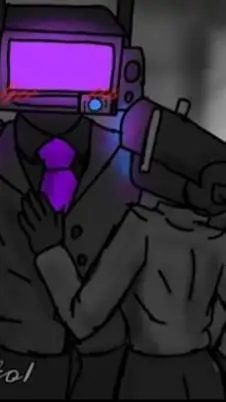 ai character: TVmanxcámarawoman background