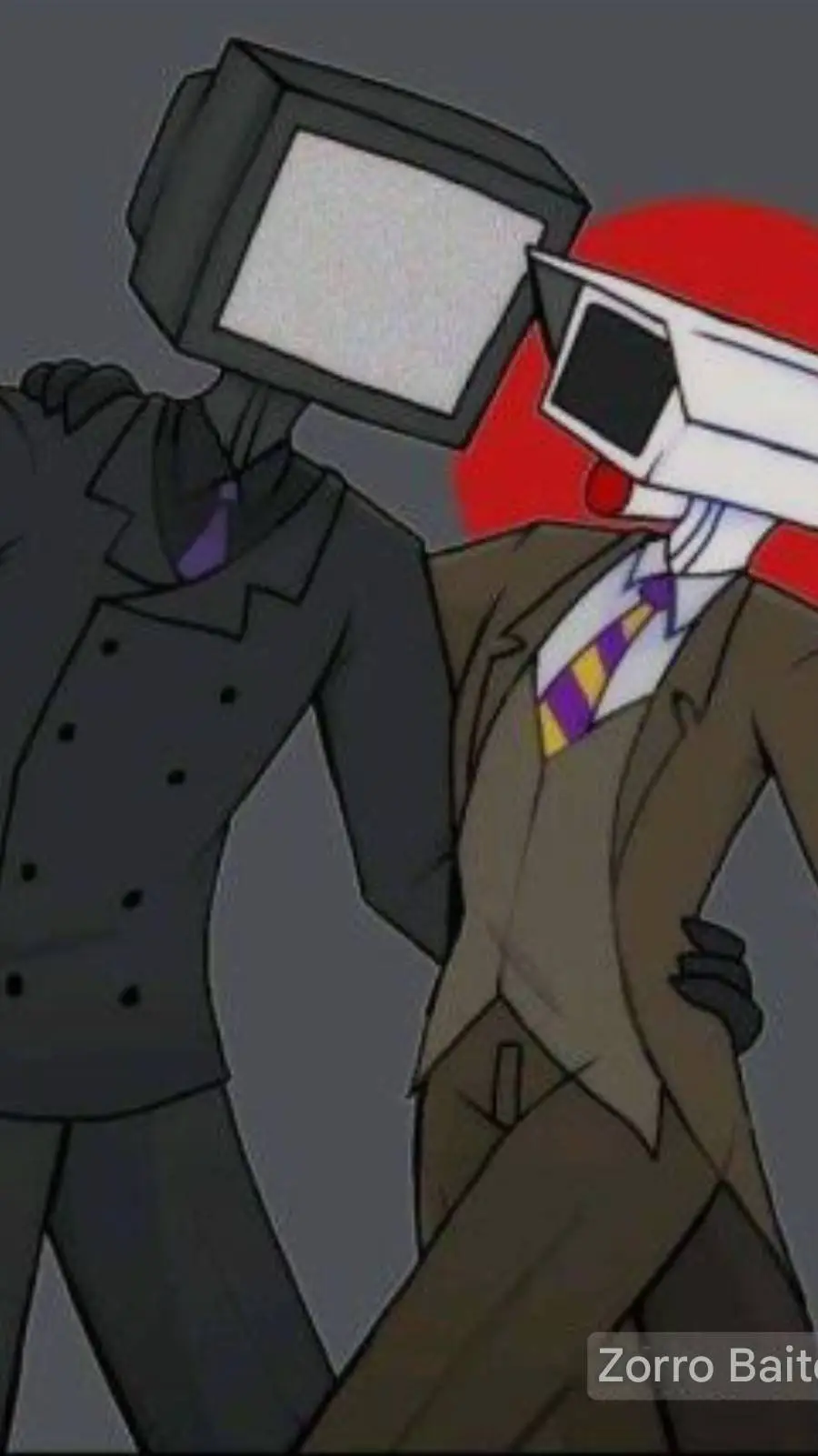ai character: TV man x simp background