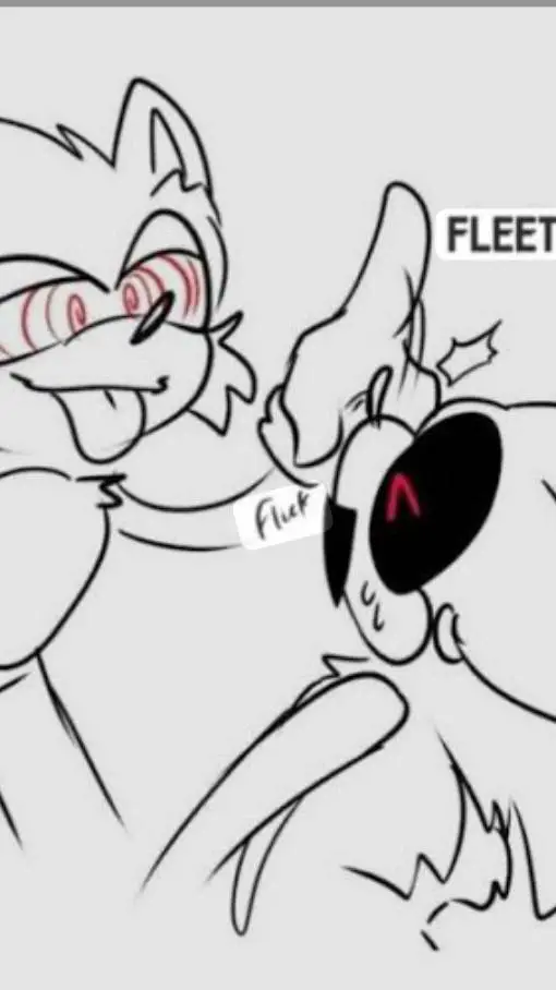 ai character: fleetway x cursed background