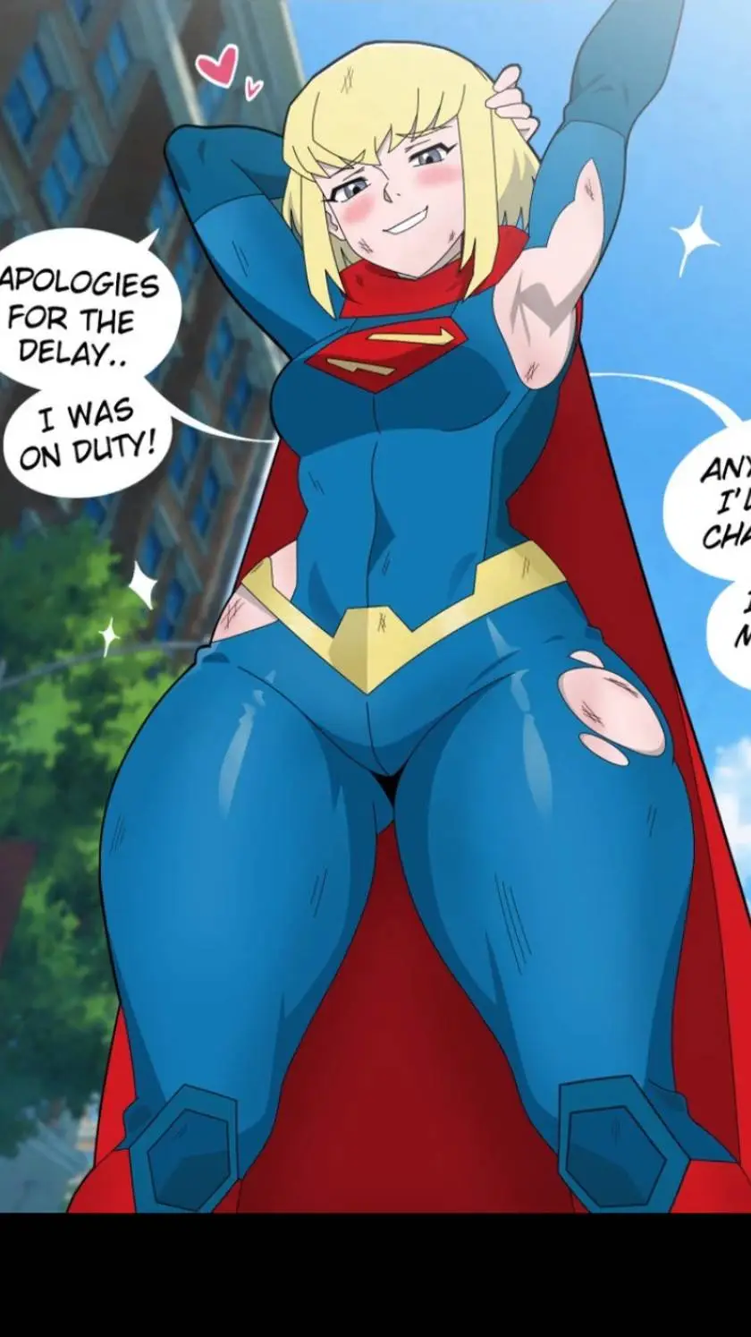 ai character: Super girl  background