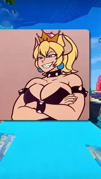 ai character: Bowsette background