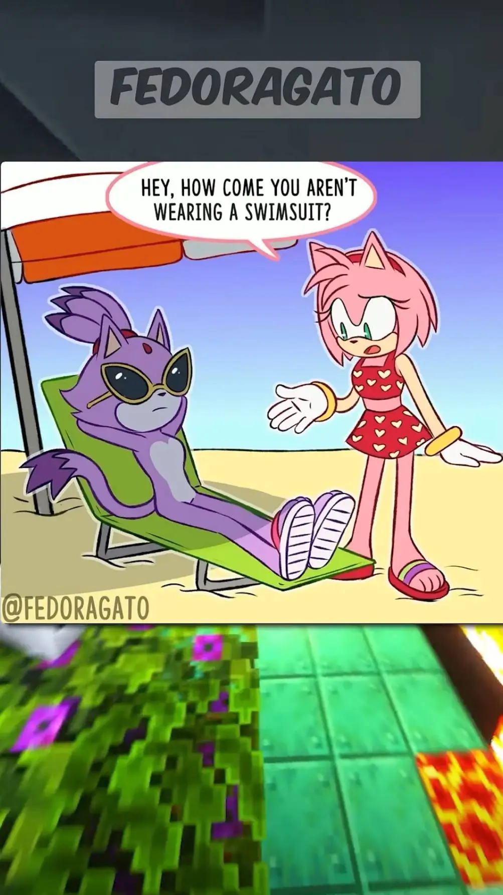 ai character: Sonic team n@ked background