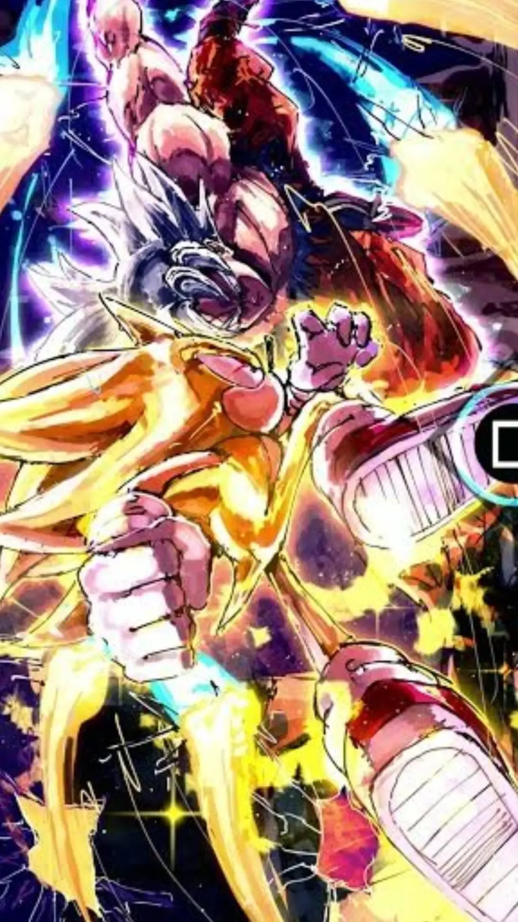 ai character: Sonic Vs Goku background