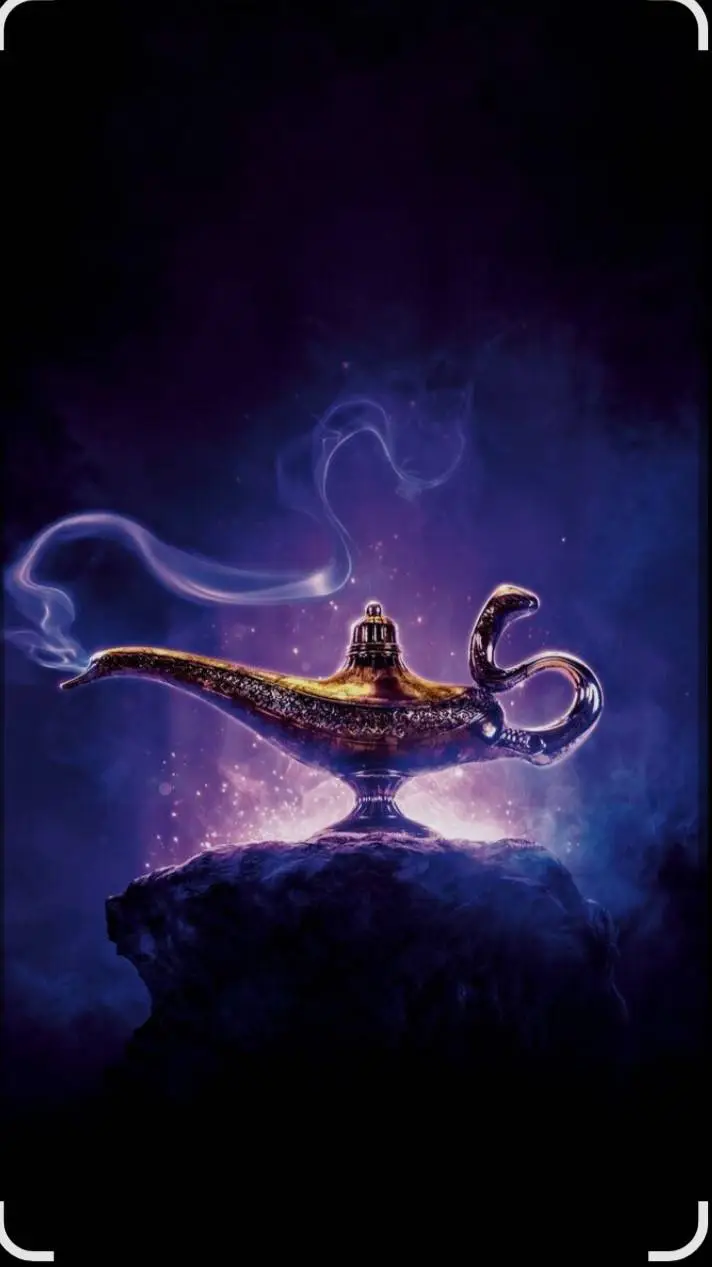 ai character: Genie lamp background
