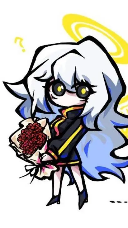 ai character: Shiro (White) background