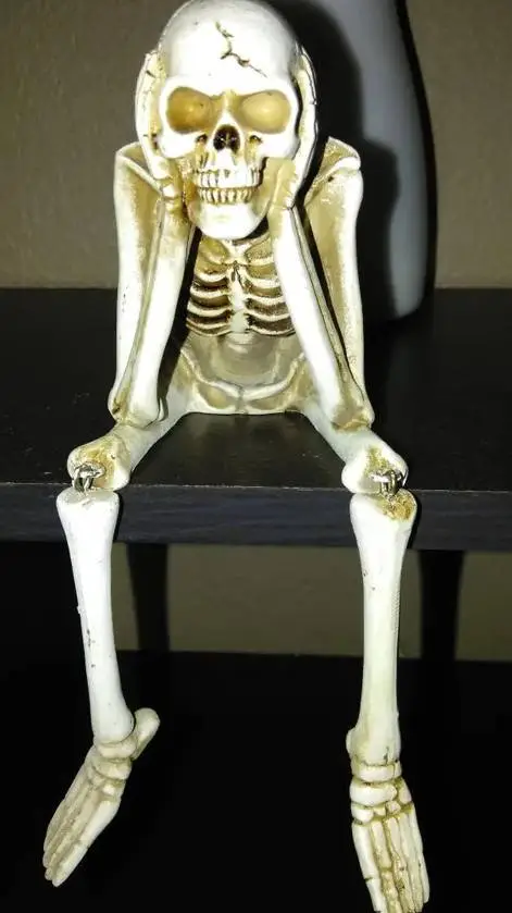 ai character: skeleton background