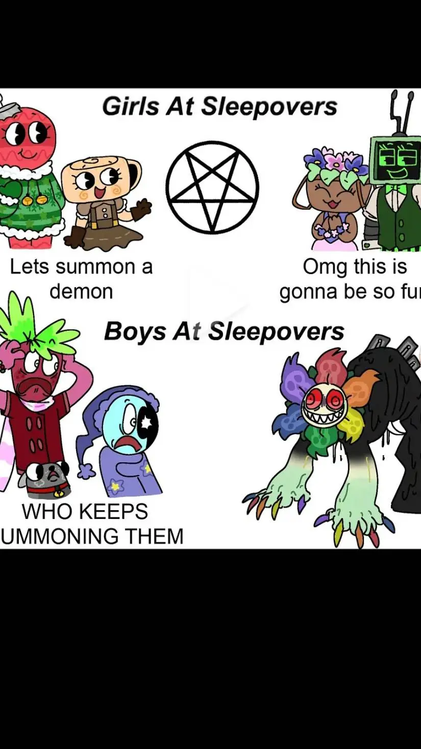 ai character: DW SLEEPOVER😴 background