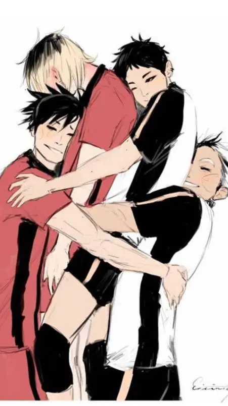 ai character: kuro,akaashi,bokut background