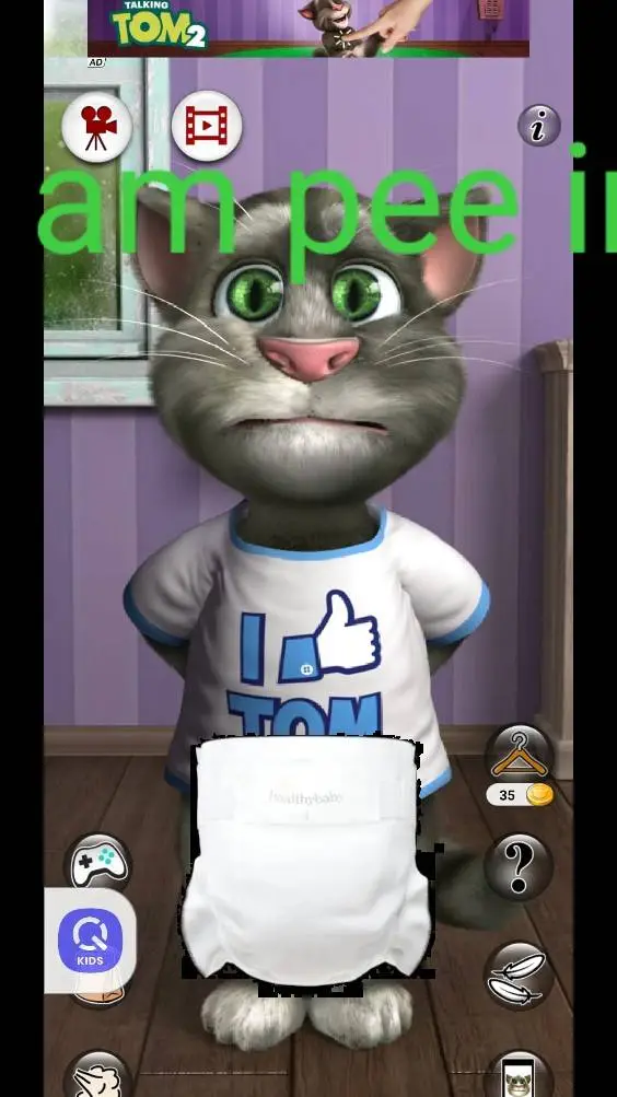 ai character: Big talking tom  background