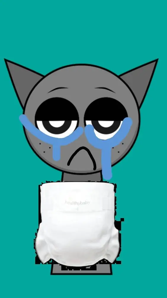 ai character: dad turn into baby background