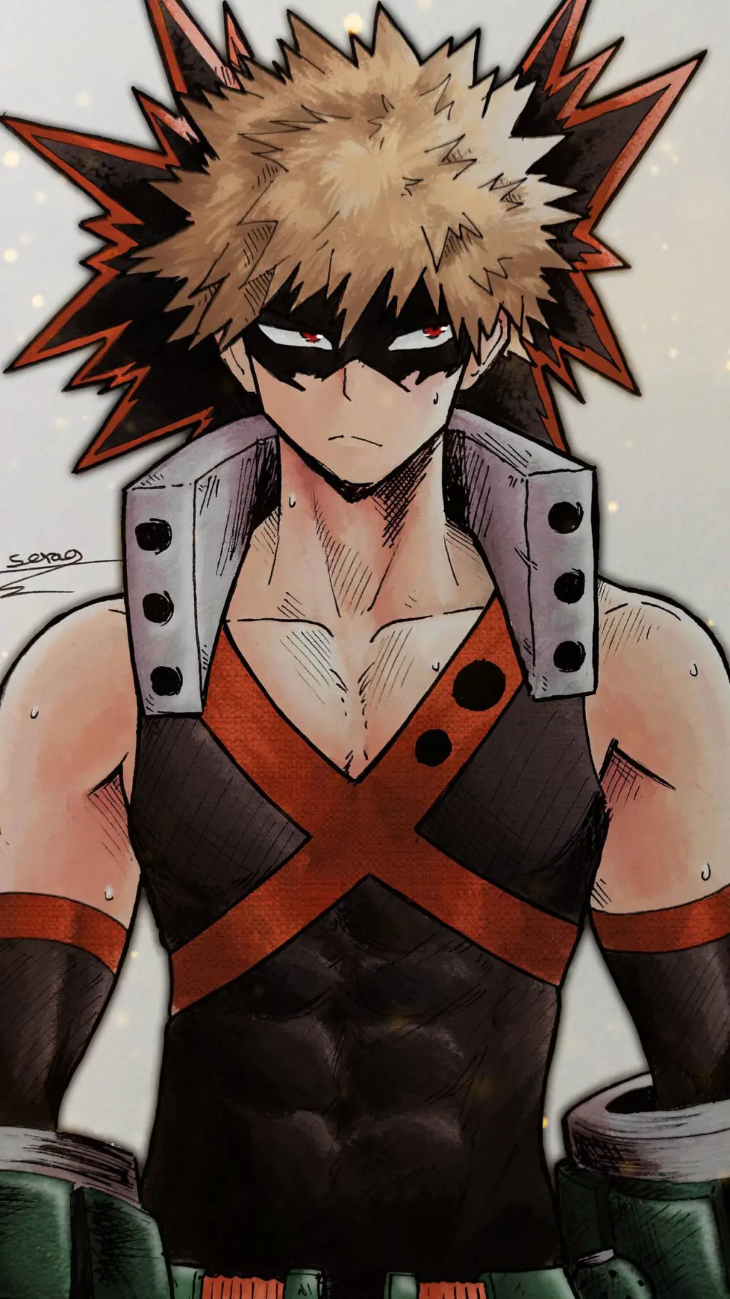 ai character: Bakugo (la bomba) background