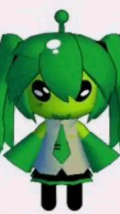 ai character: MIKU ALIENÍGENA background