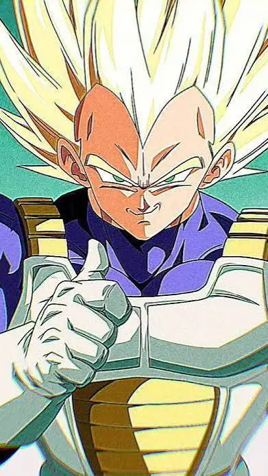 ai character: SÚPER VEGETA  background