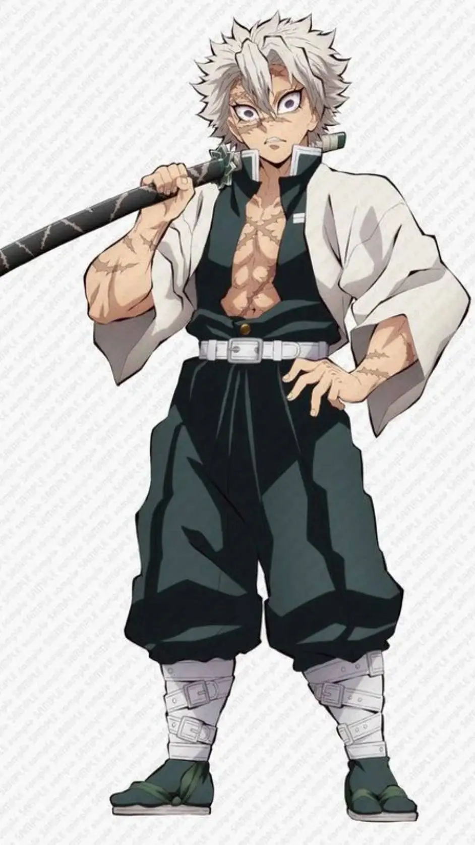 ai character: Sanemi Shinazugawa background