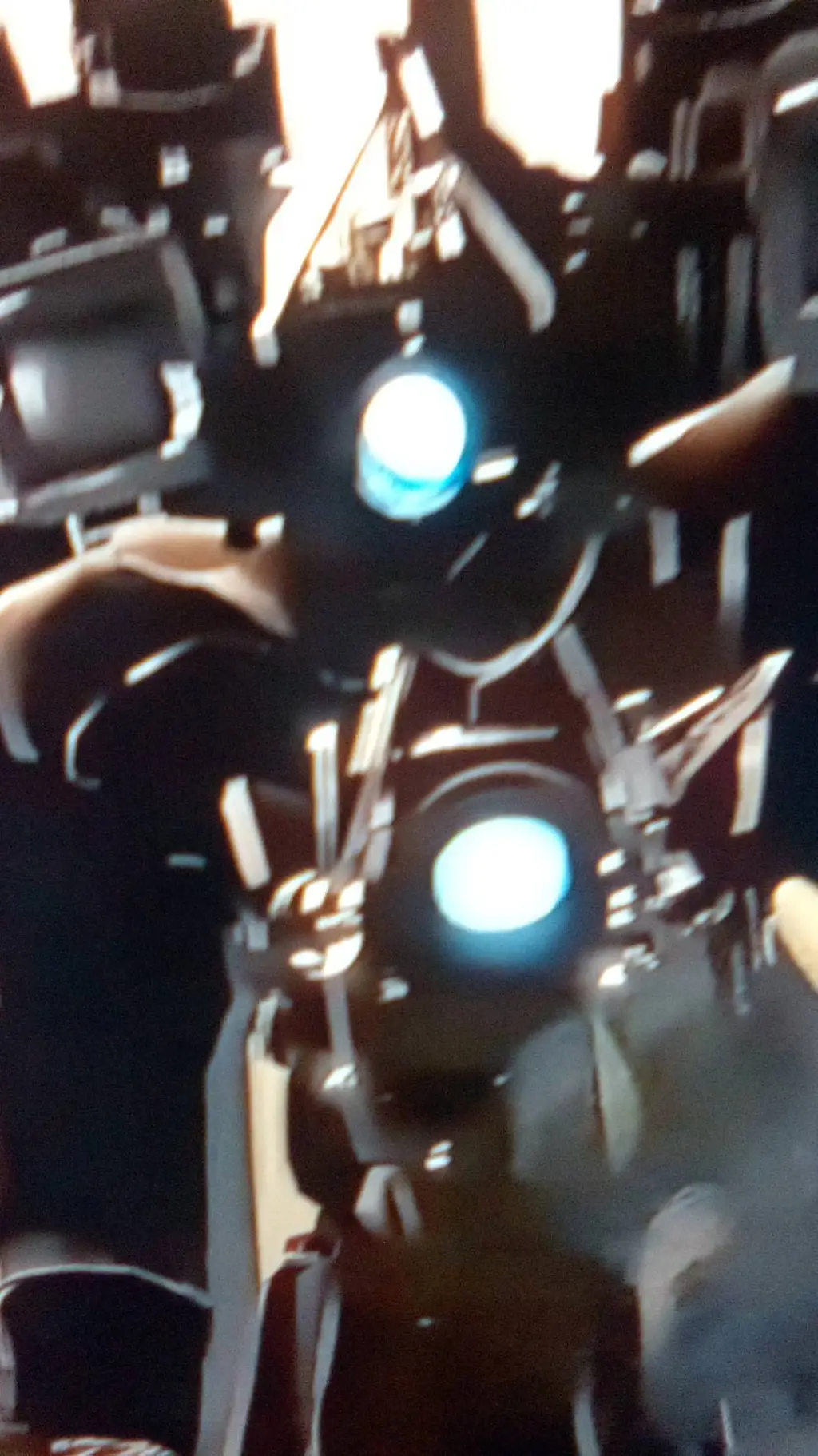 ai character: titan cameraman  background