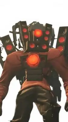 ai character: titan speaker man  background