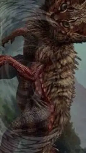 ai character: Cat-saurus background