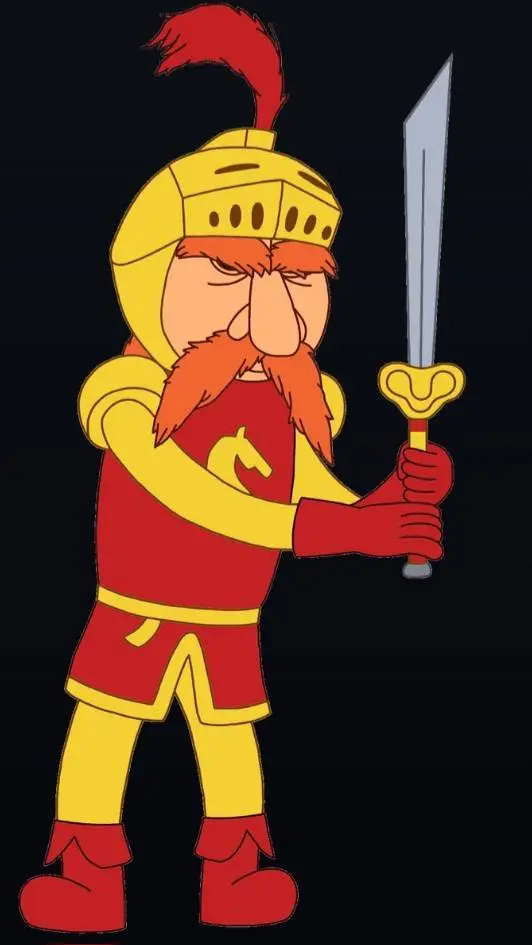 ai character: knighty Knight  background