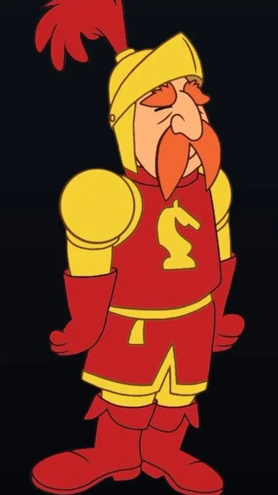 ai character: Knighty knight  background