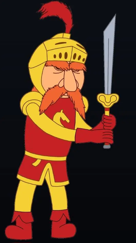 ai character: Knighty knight  background