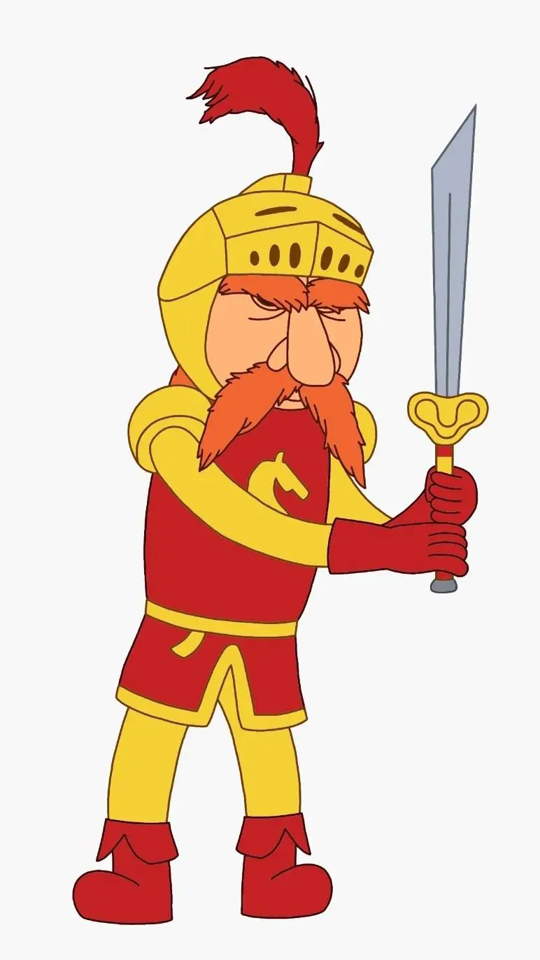 ai character: Knighty knight  background