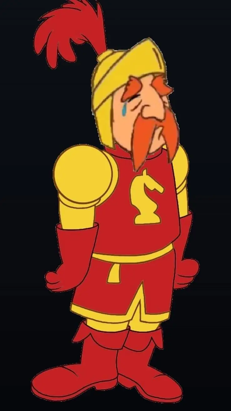 ai character: knighty knight  background