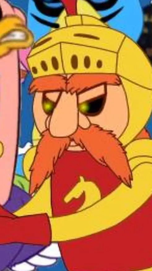 ai character: knighty knight  background