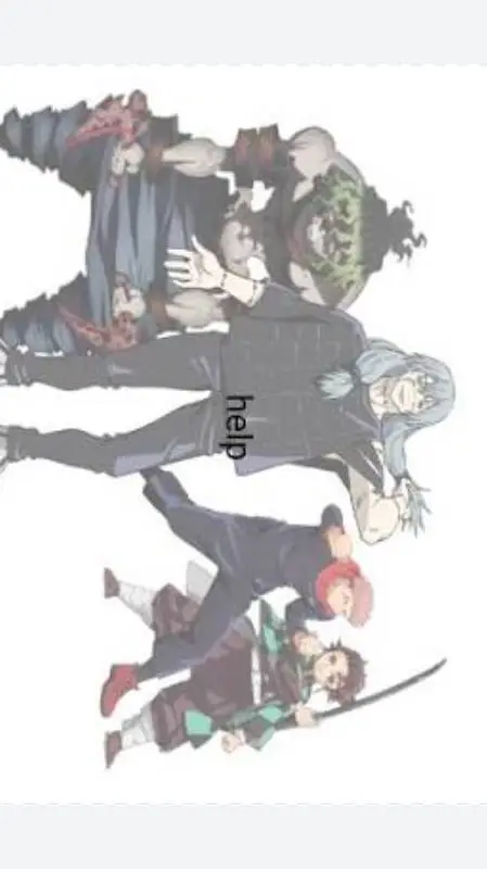 ai character: Jjk in kny background