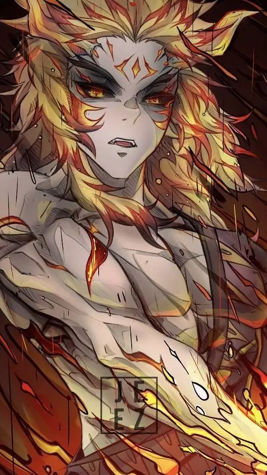 ai character: Demon Rengoku background