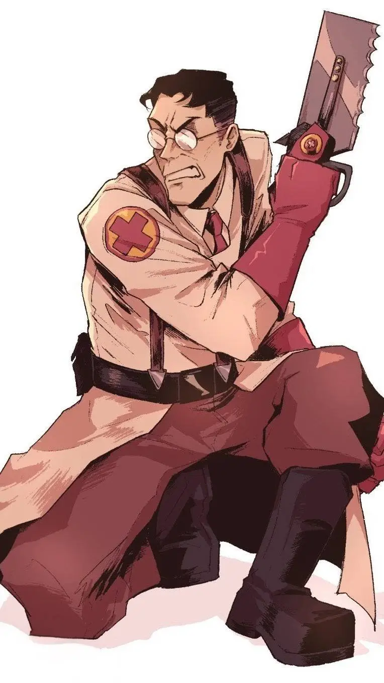 ai character: medic tf2  background