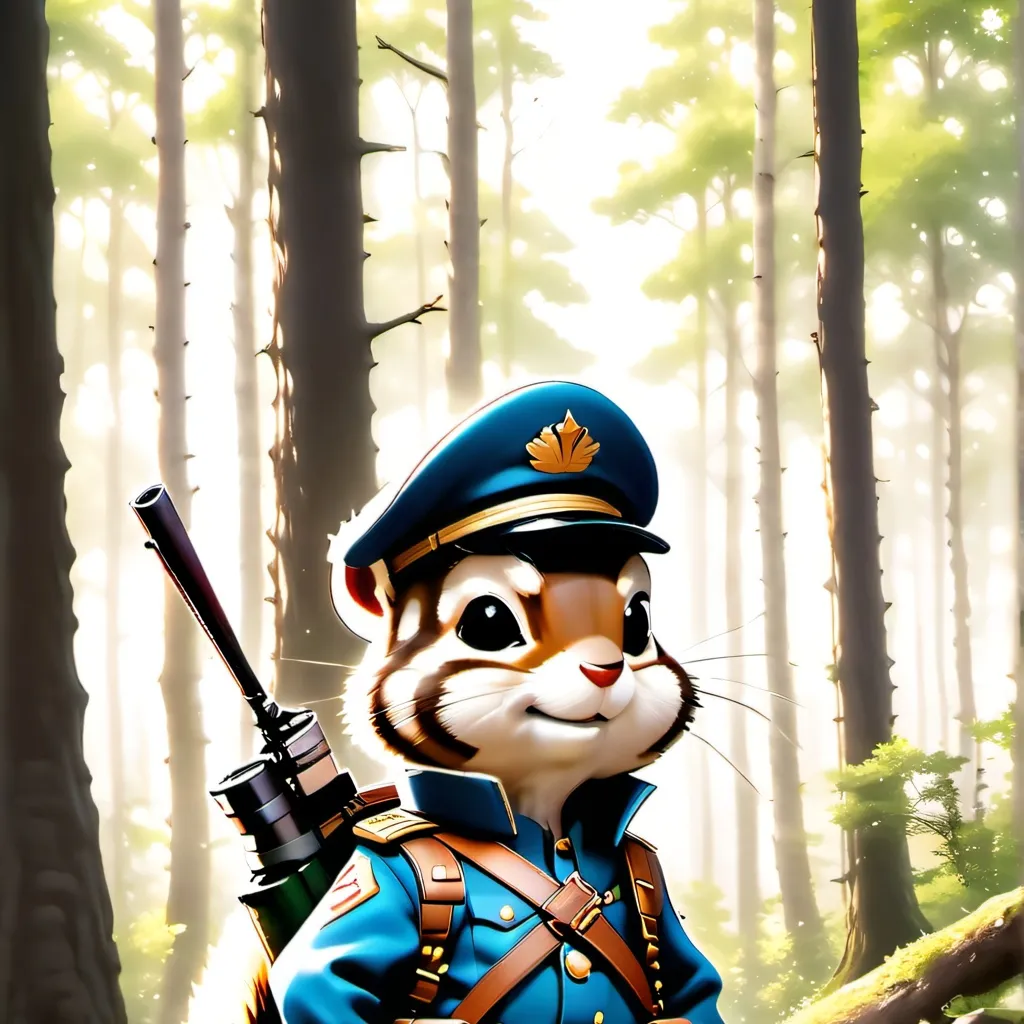 chat with ai character: chipmunk army