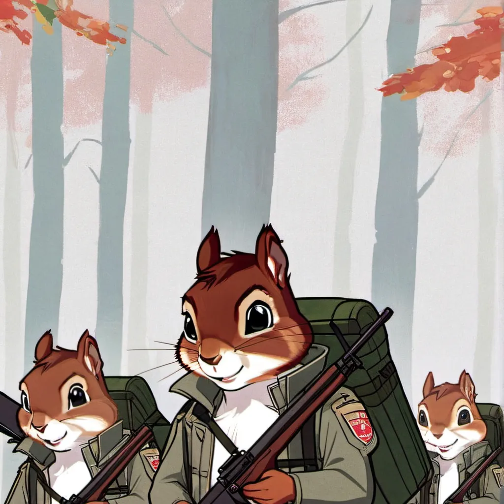 chat with ai character: the squirrel army