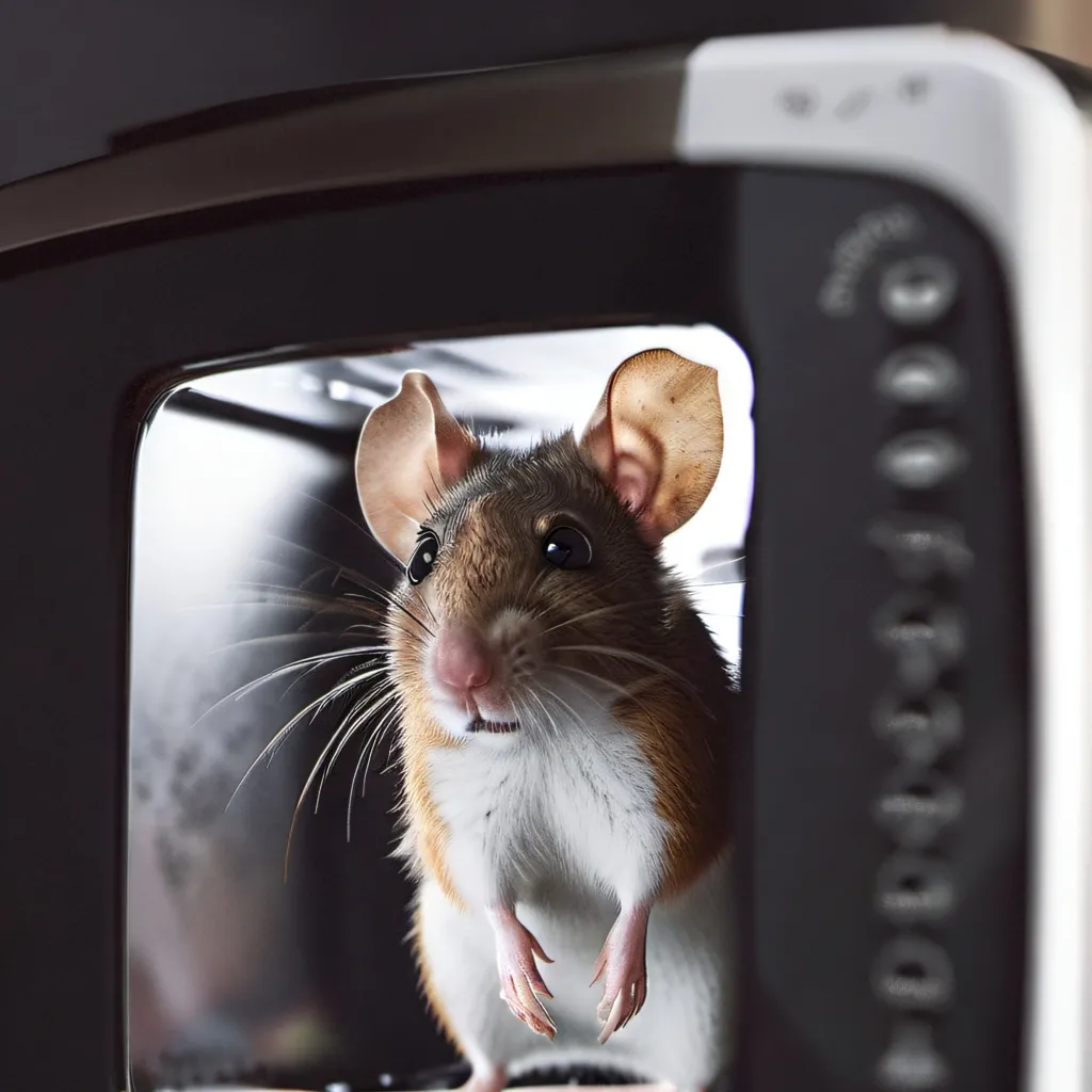 chat with ai character: mouse in a microwa