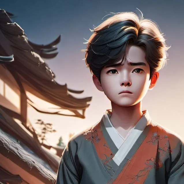 chat with ai character: korean boy
