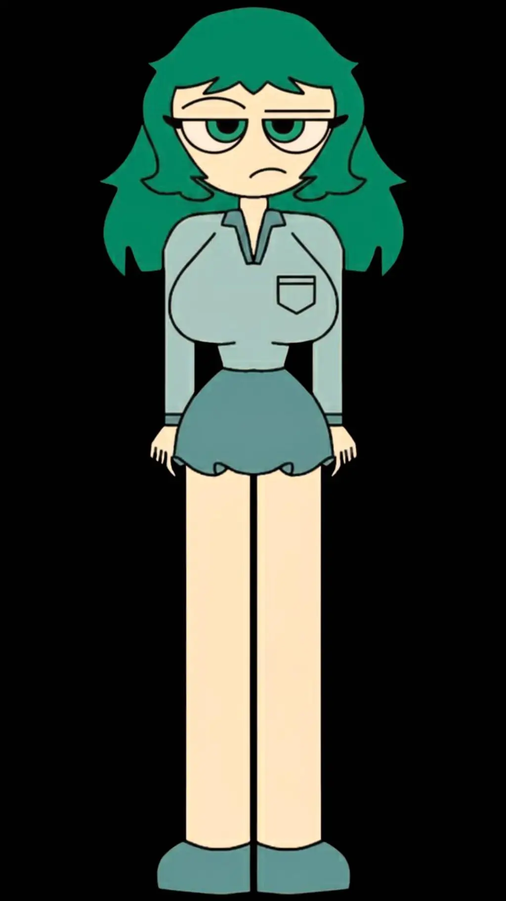 ai character: girl background