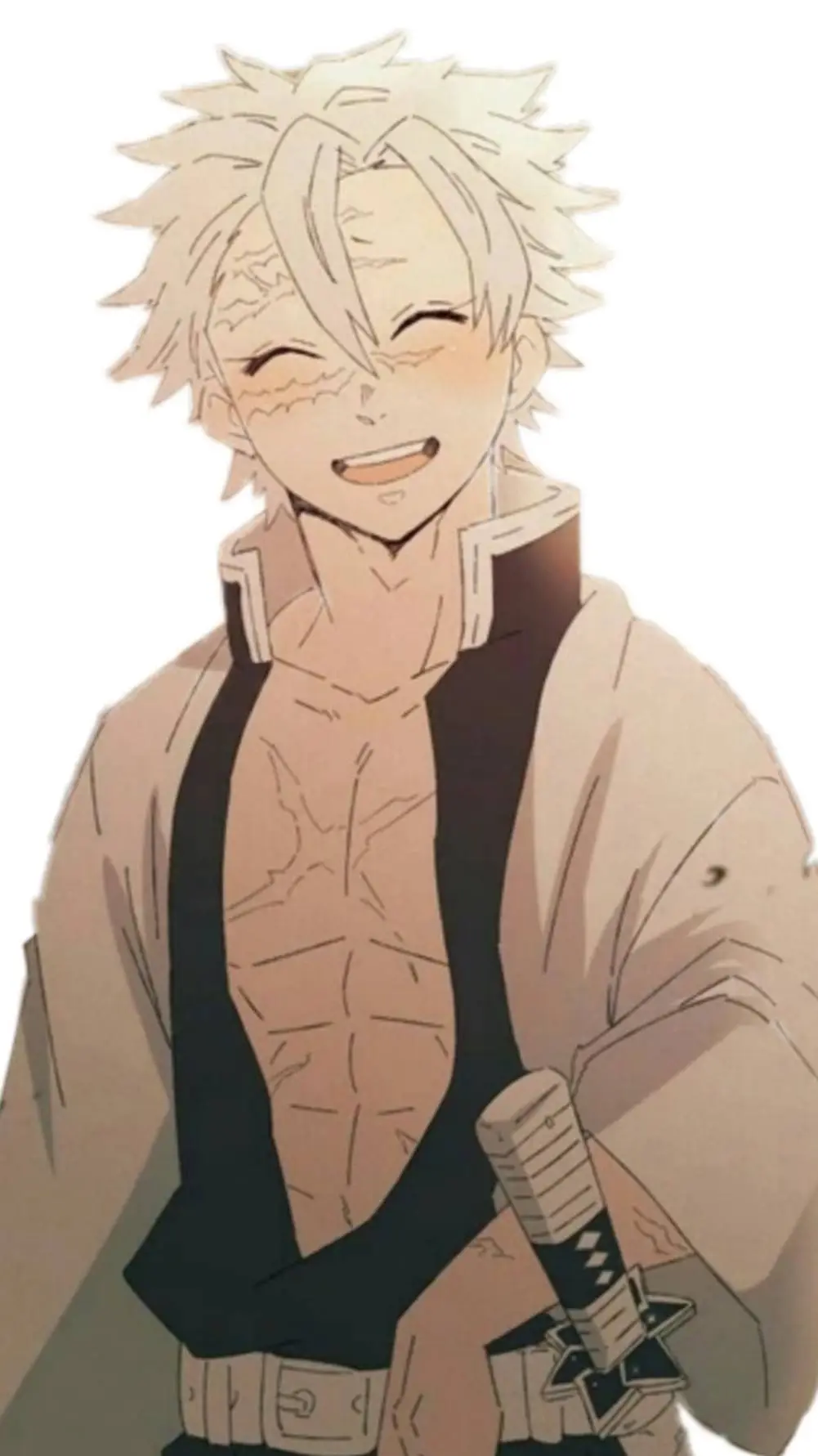 ai character: sanemi is happy?!  background