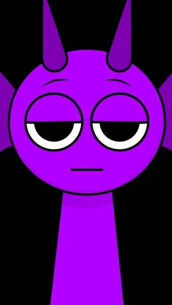 ai character: Durple background