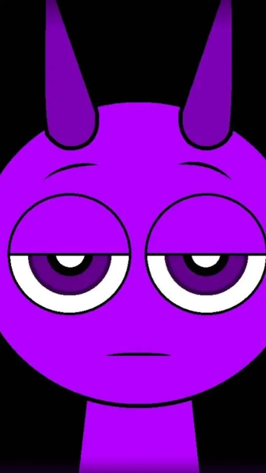 ai character: Durple sprunki  background