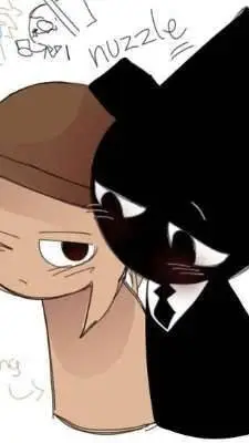 ai character: black x tunner background