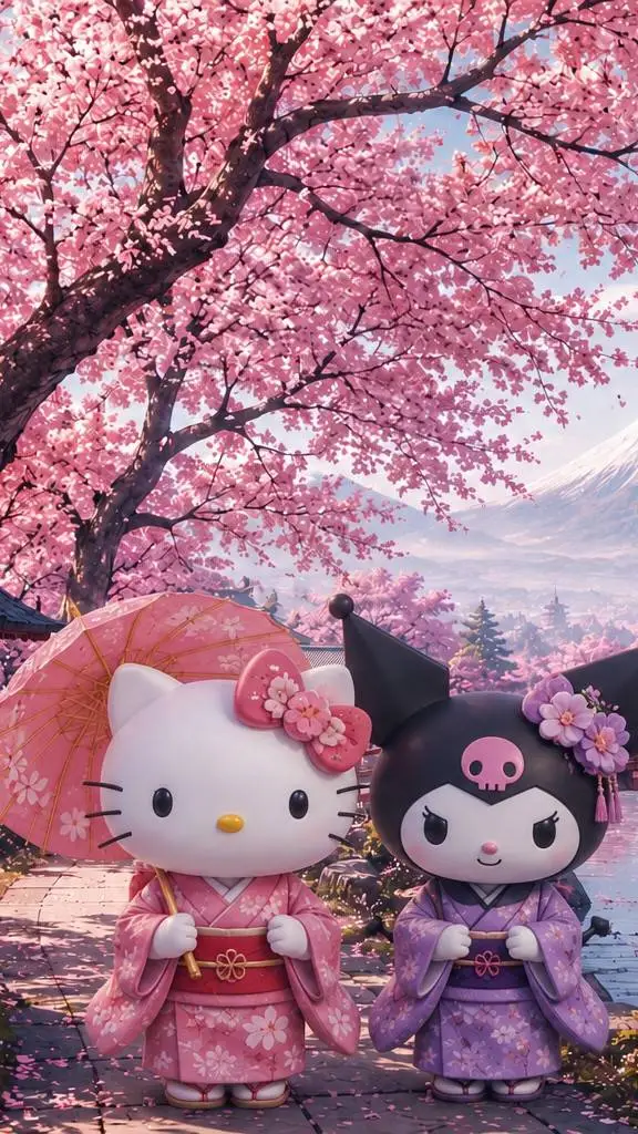 ai character: vacaciones en Jap background