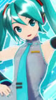 ai character: Hatsune miku background