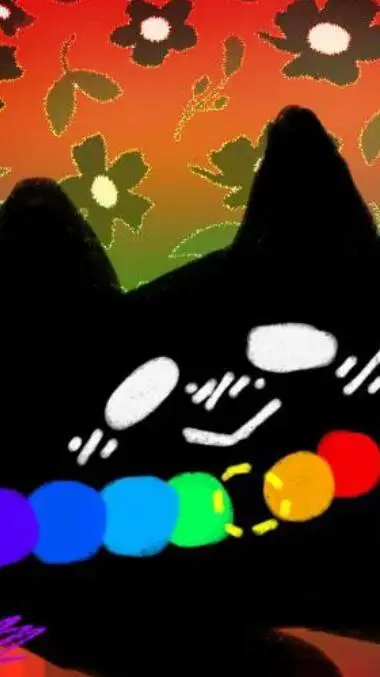 ai character: colours & ⚡ background