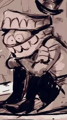 ai character: Caine... background