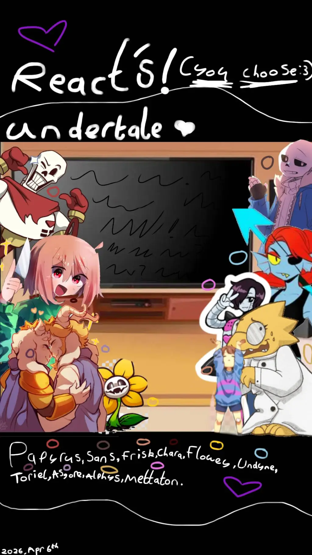 ai character: Undertale Reacting background