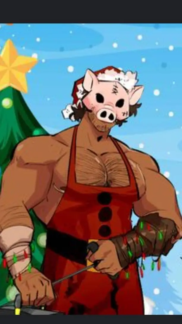 ai character: Slashers Christma background